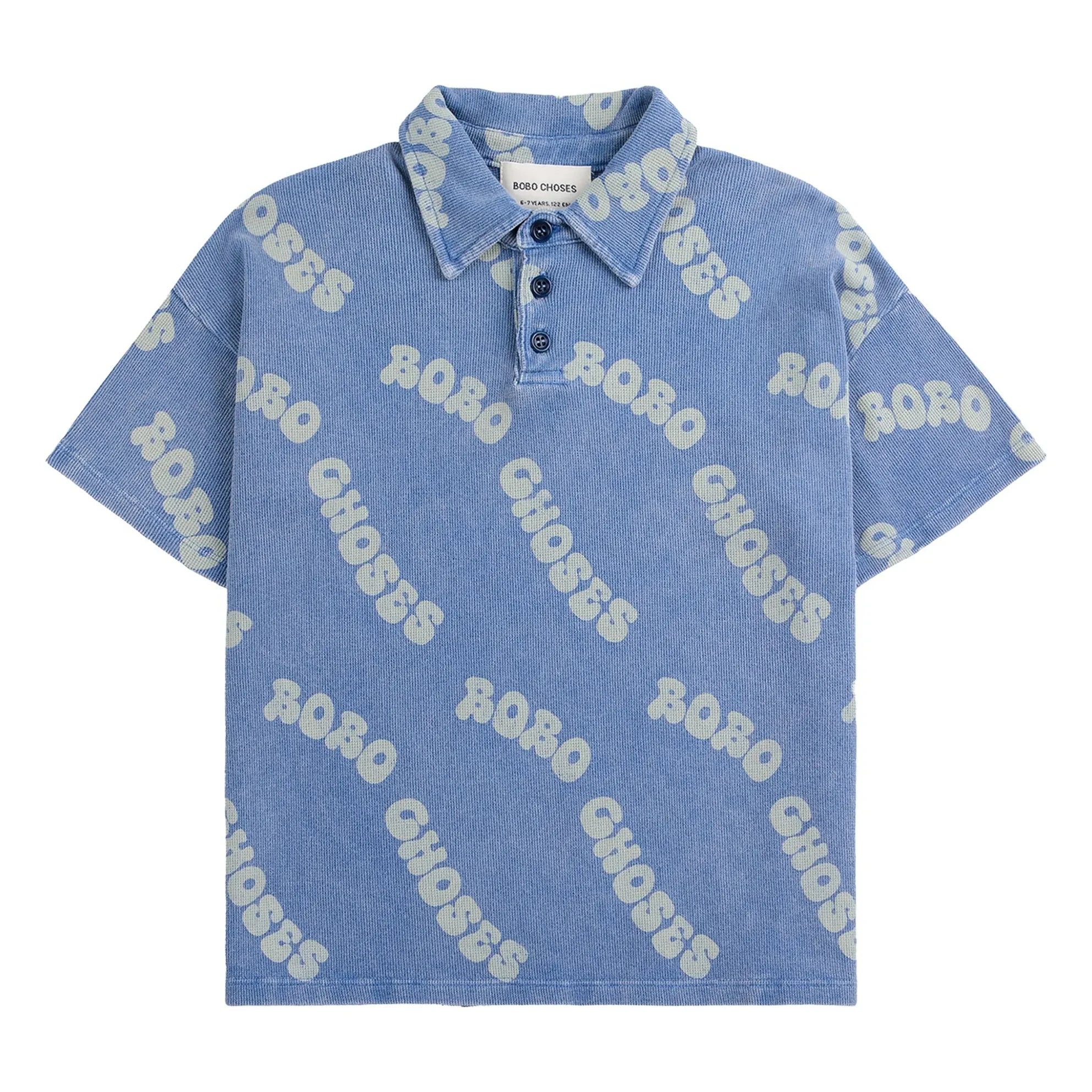 Bobo Choses - Polo de algodón orgánico con logo | Azul