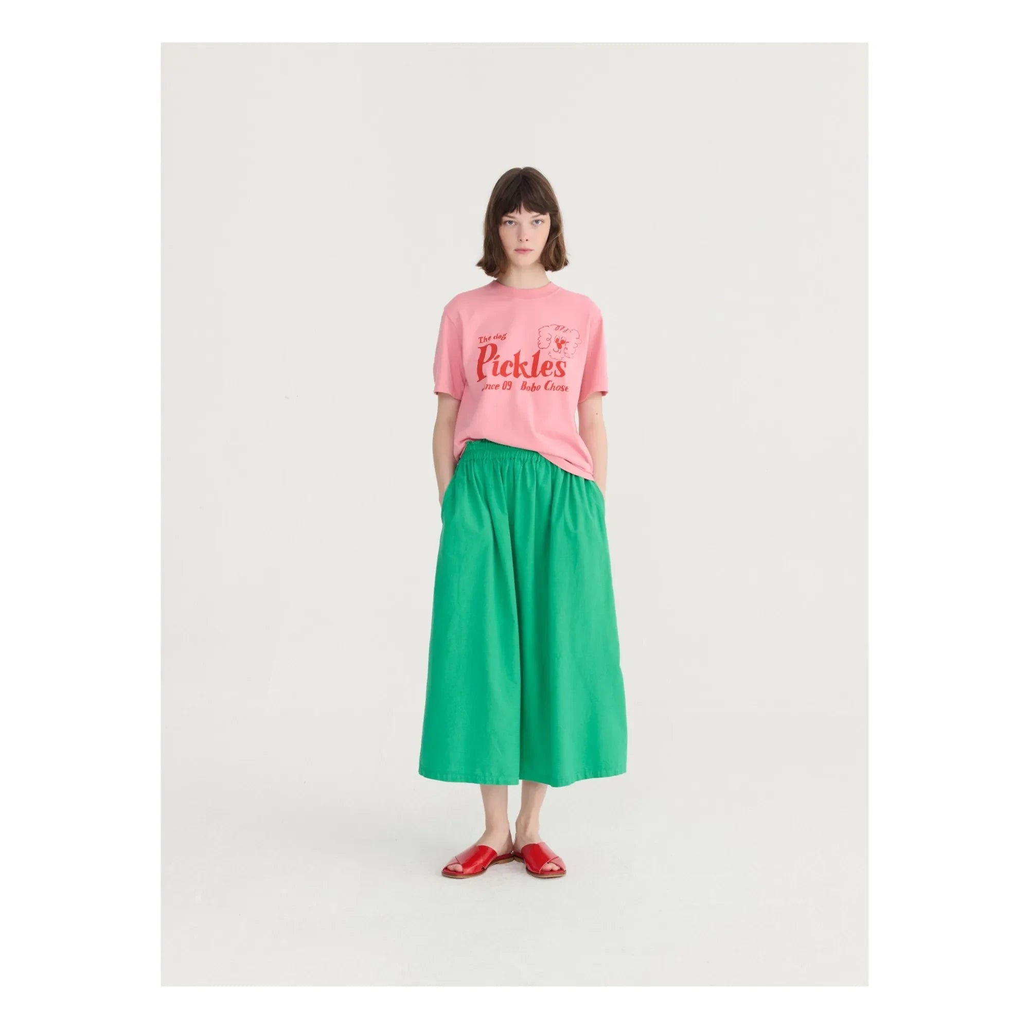 Bobo Choses - La camiseta de algodón orgánico Dog Pickles | Rosa