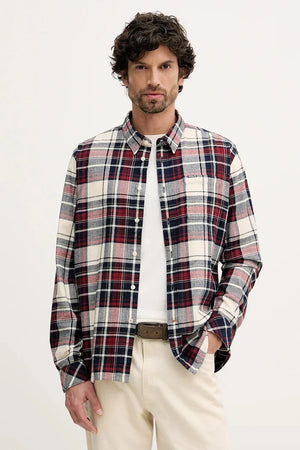 Camisa de algodón Barbour Malham