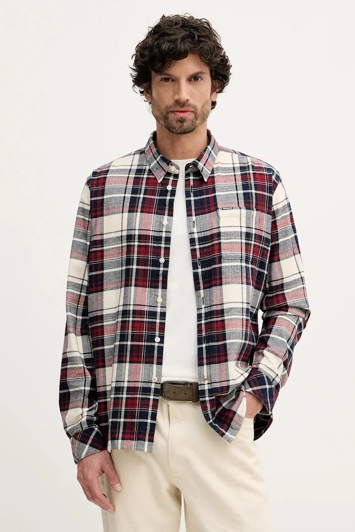 Camisa de algodón Barbour Malham