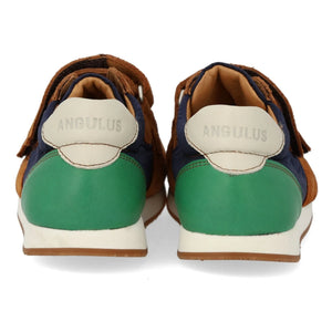 Angulus - Zapatillas de ante en bloques de color con doble raya | Camel