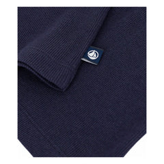 Petit Bateau - Camiseta de lana lisa | Azul marino