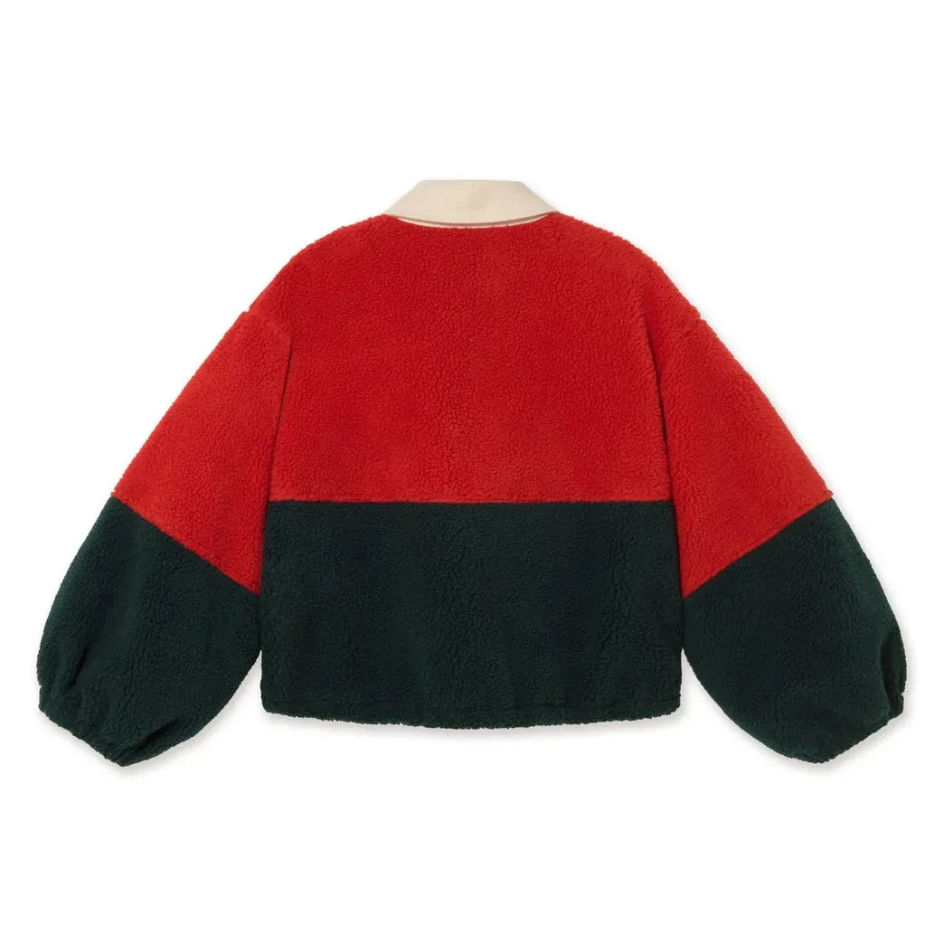 The Tiny Big Sister - Chaqueta Sherpa | Roja