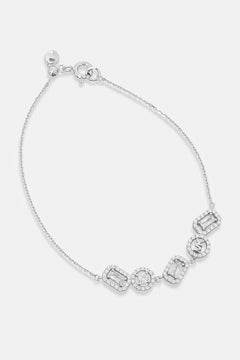 Brazalete Michael Kors de plata con circonitas para mujer