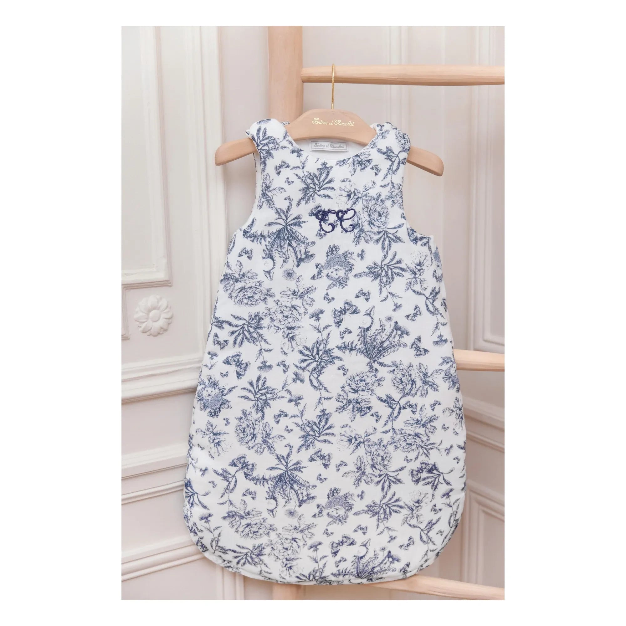 Tartine et Chocolat - Saco de dormir Toile de Jouy | Azul marino
