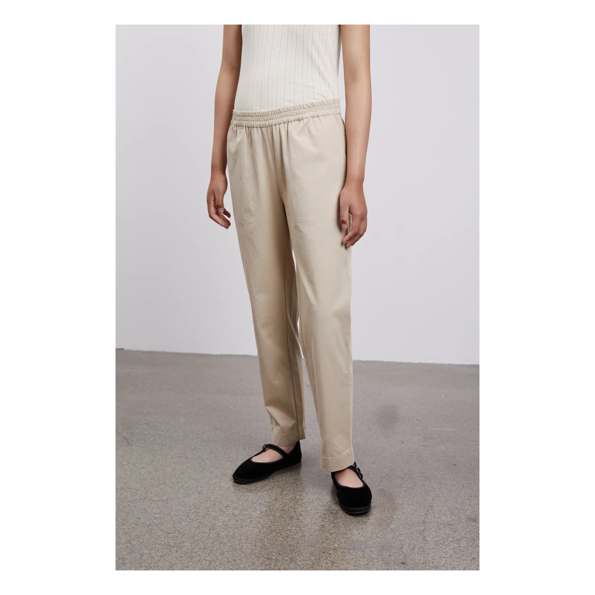 Skall Studio - Pantalón Abby de algodón orgánico | Arena