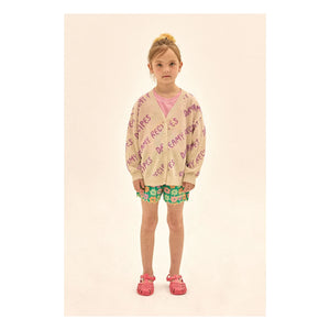 Jelly Mallow - Pantalón corto seersucker con estampado floral verde