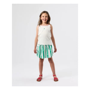 Goldie + Ace - Camiseta de tirantes acanalada Apple | Marfil