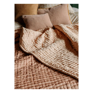 Le Monde Sauvage - Colcha Ritournelle de seda | Blush