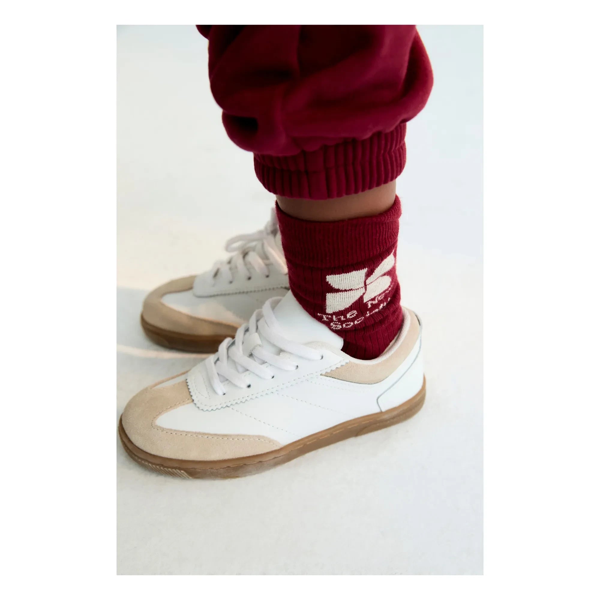 the new society - Calcetines con logo | Burdeos