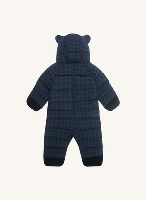 Töastie - Chaqueta Cloud Houndstooth impermeable hecha de fibras recicladas | Azul