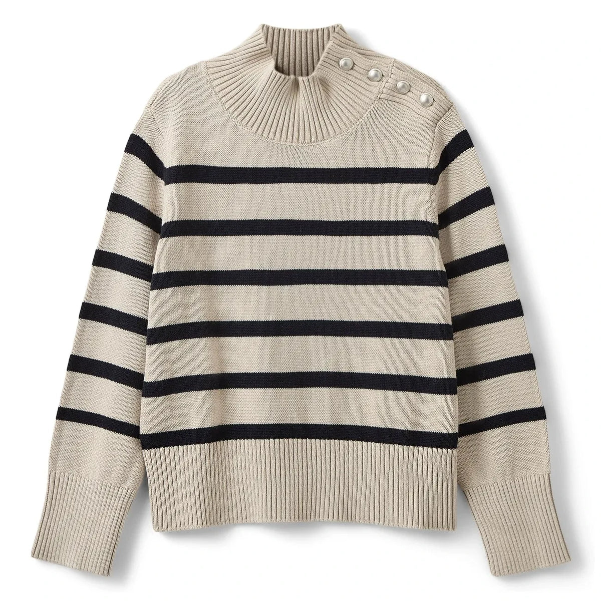 Sofie Schnoor - Jersey de cuello desbocado a rayas Margaretsy | Crudo