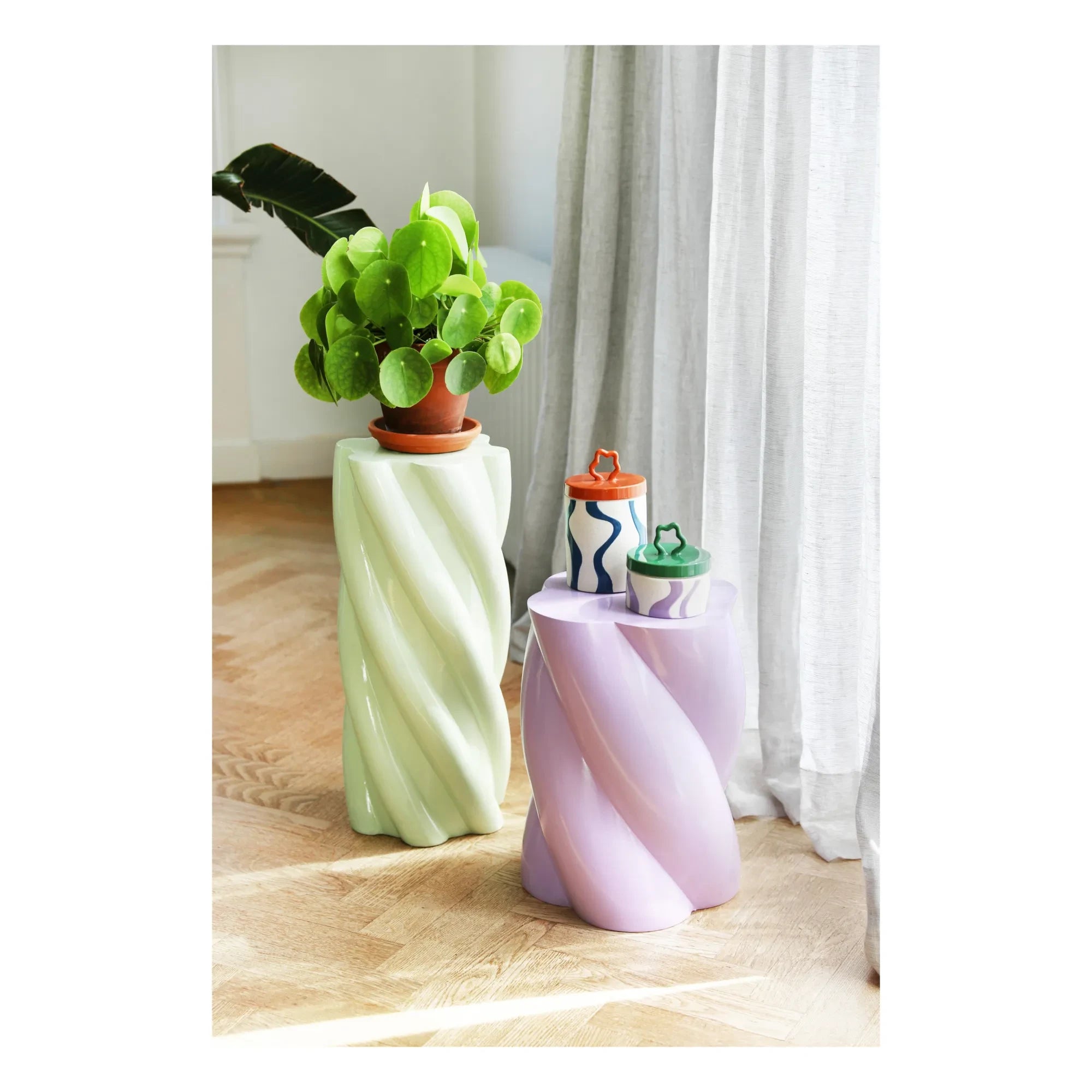 &Klevering - Mesa Auxiliar Marshmallow | Lila