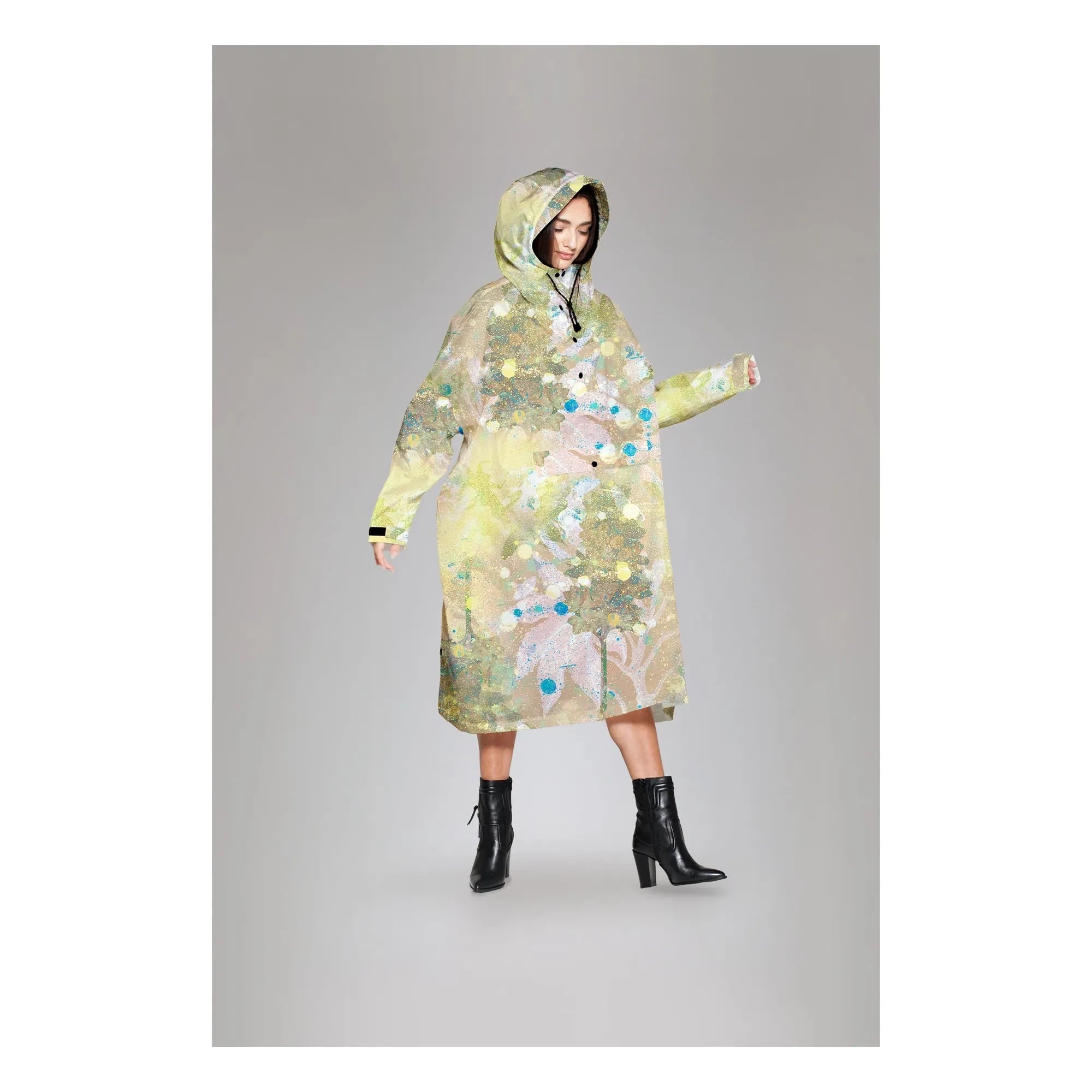 Rainkiss - Poncho de lluvia Flora | Amarillo