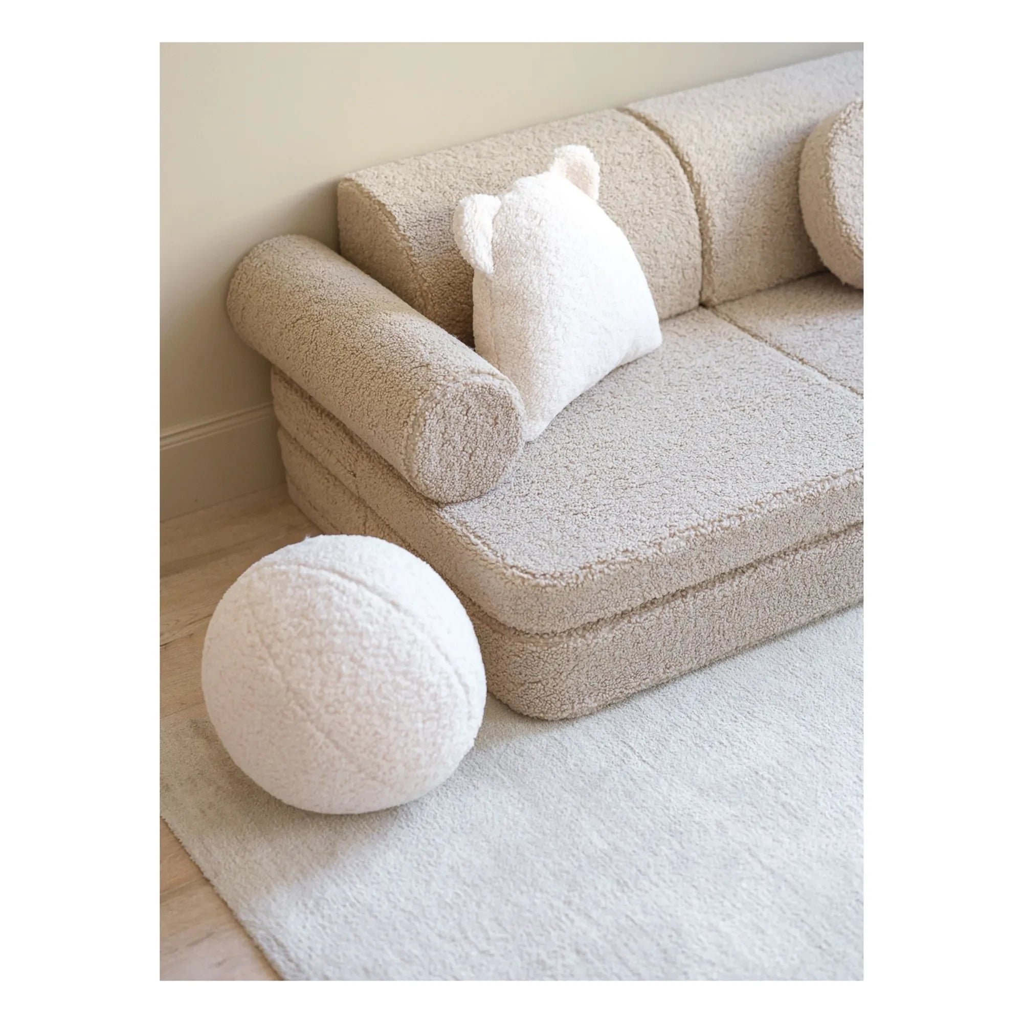 Wigiwama - Sofá modular de peluche | Beige