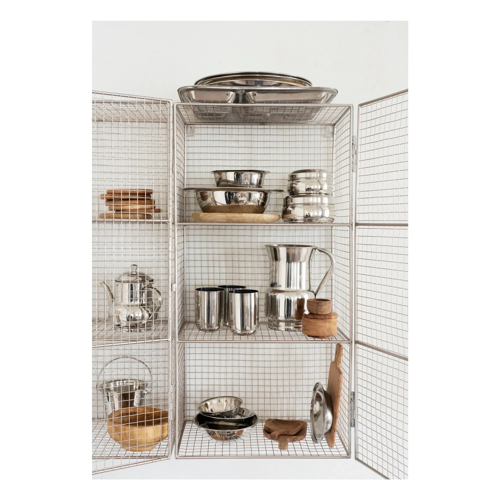 Madam Stoltz - Cajas de almacenamiento de acero inoxidable | Steel