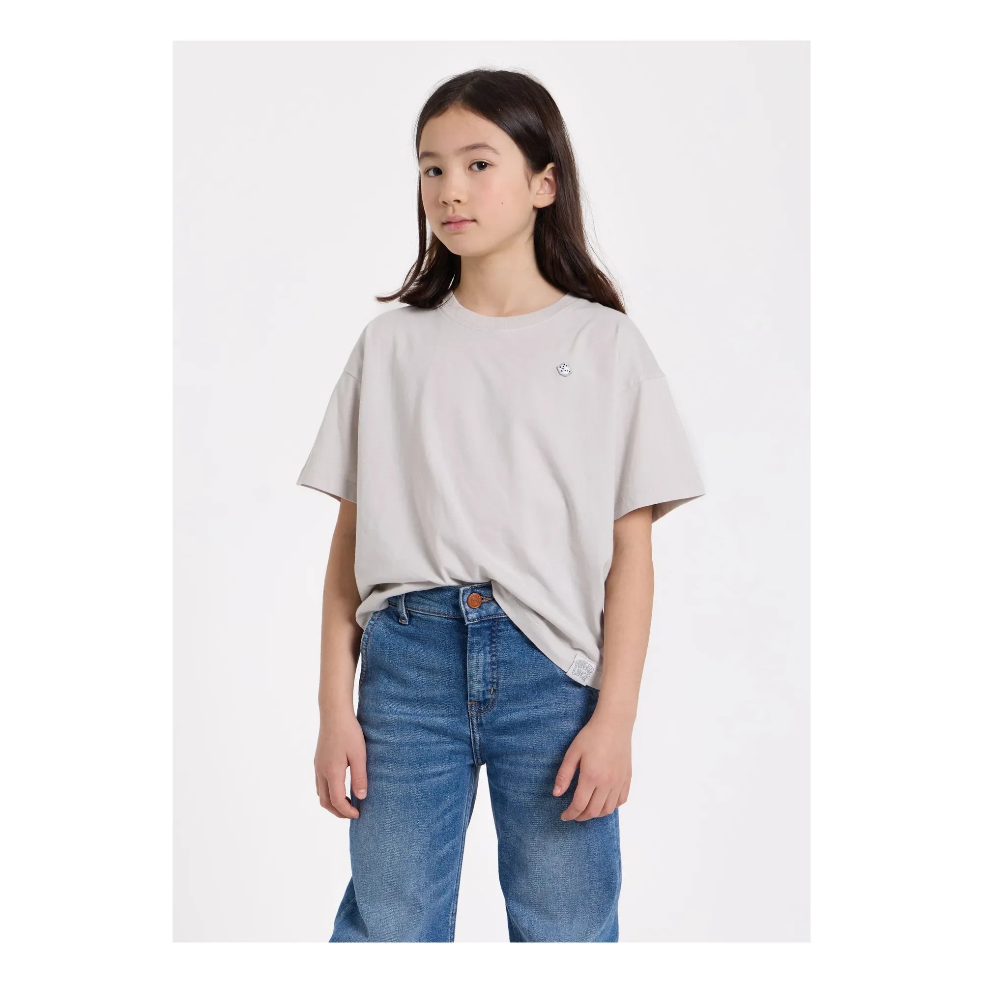 Panal de abeja - Camiseta Queen de algodón orgánico | Gris perla