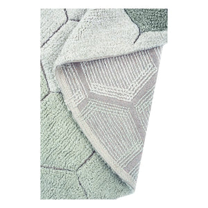 Lorena Canals - Alfombra redonda Honeycomb | Gris azulado