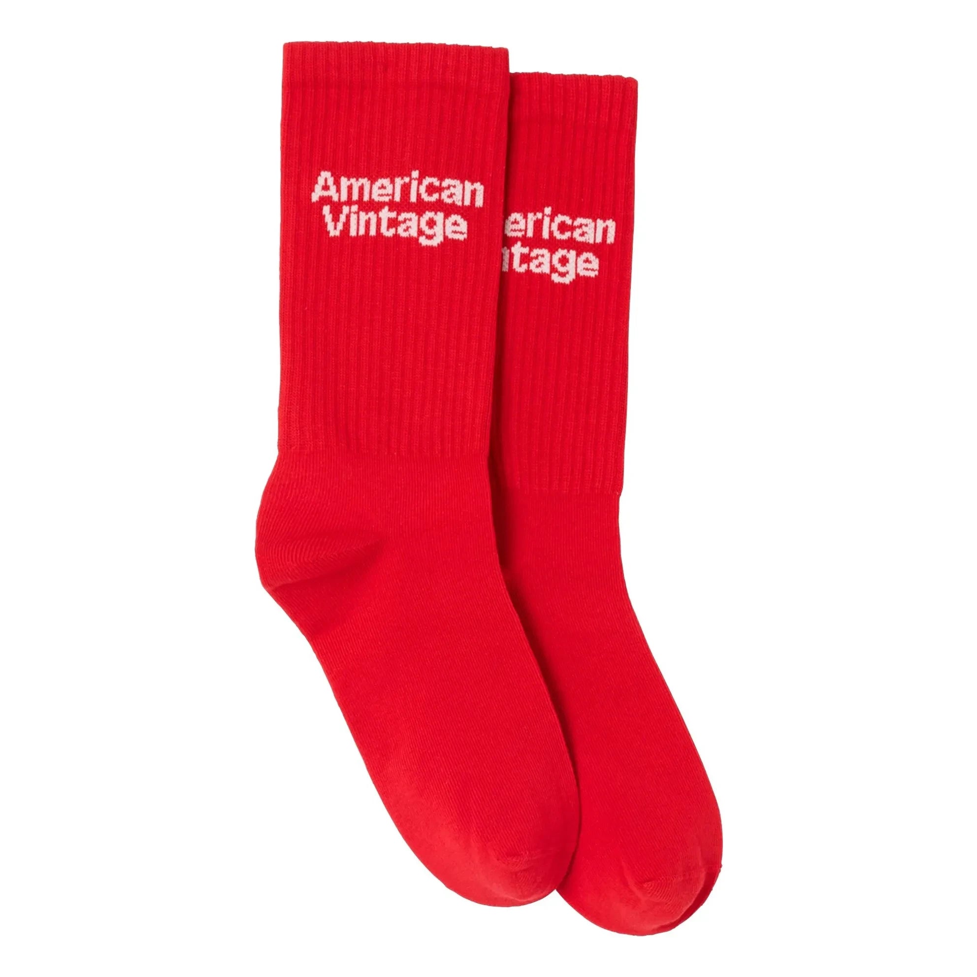 American Vintage - Calcetines de algodón Clypsun | Rojo