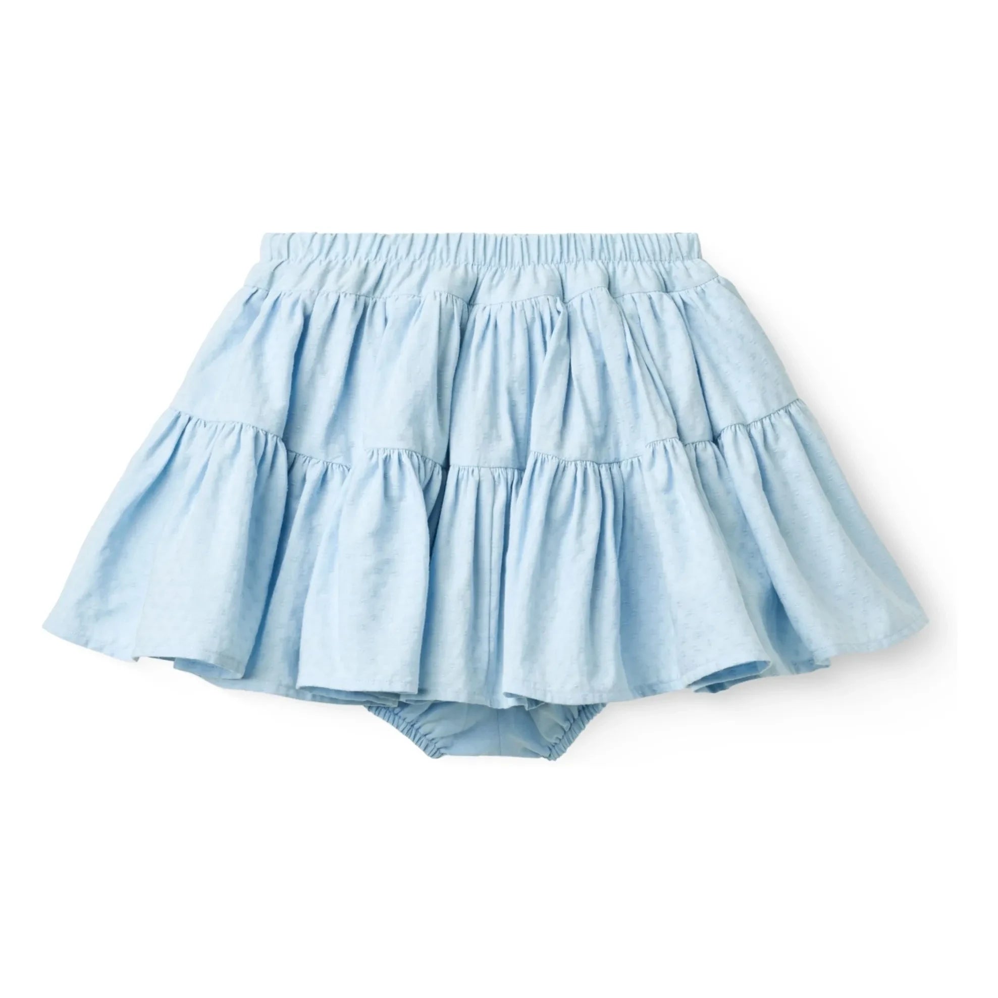 Copenhagen Colors - Falda Corta de Algodón Orgánico | Azul Claro