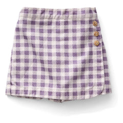 Soor Ploom - Minifalda a cuadros color oliva | Lila