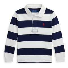 Ralph Lauren - Polo de rugby de manga larga a rayas | Azul marino