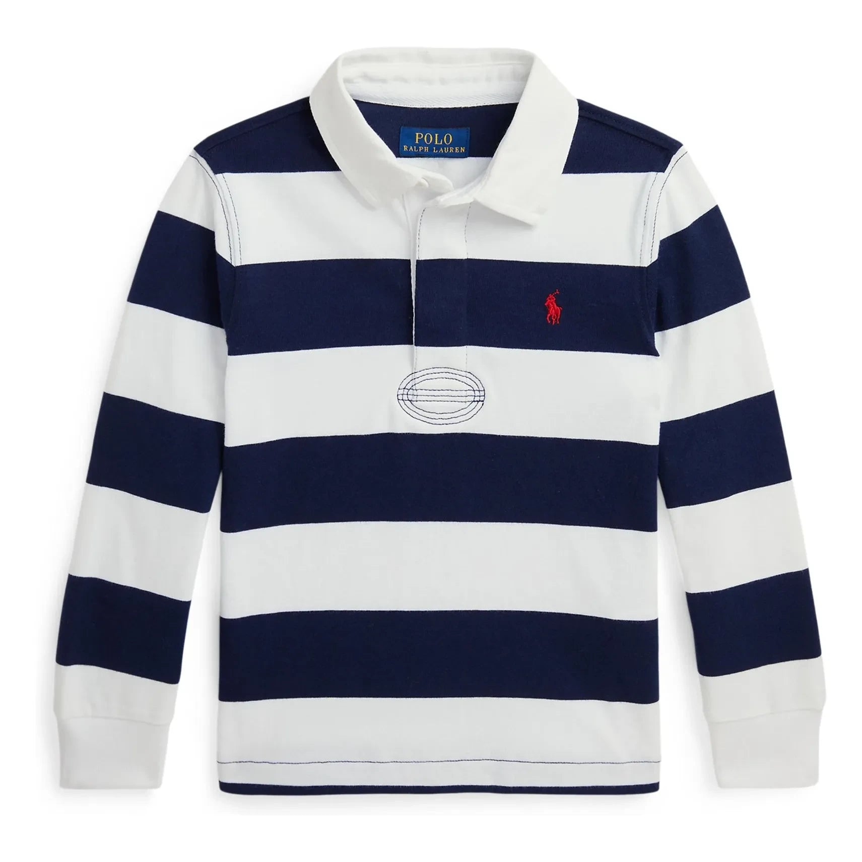 Ralph Lauren - Polo de rugby de manga larga a rayas | Azul marino