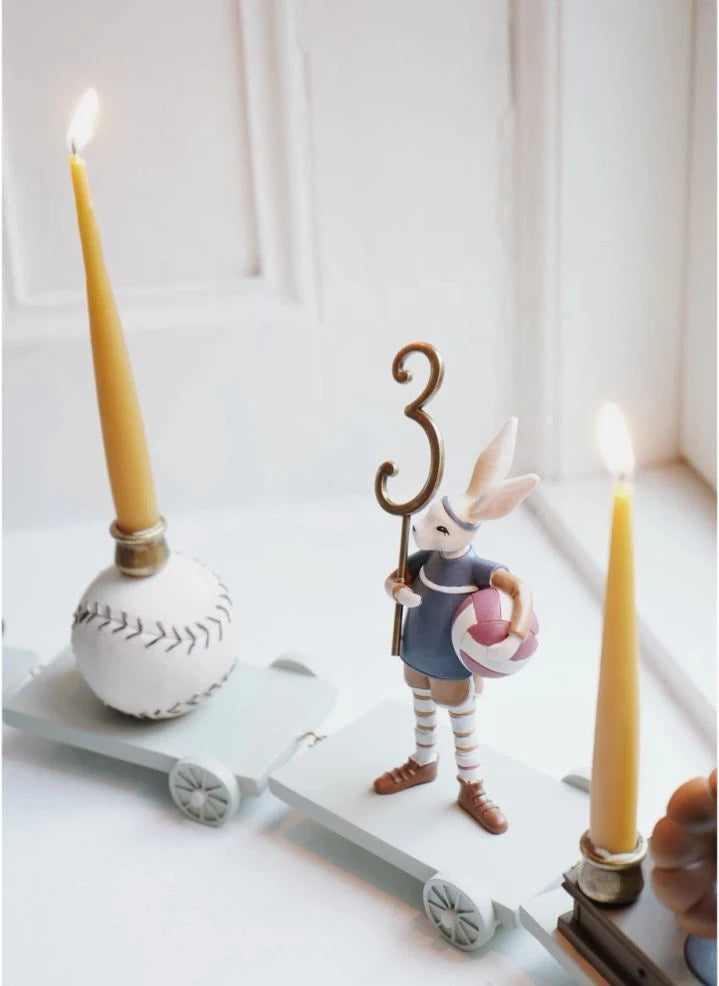 Konges Sløjd - Velas de tren para cumpleaños - Set de 20