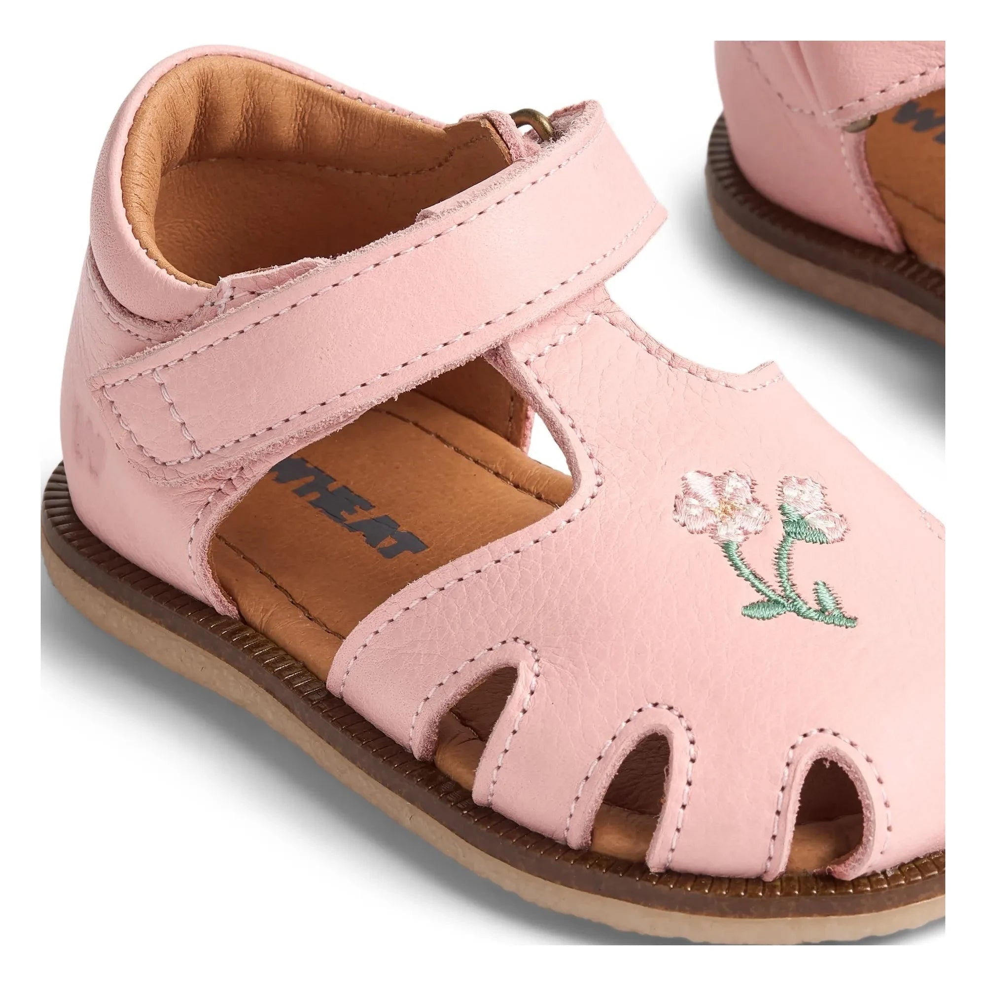 Wheat - Lowe Fleurs Sandalias de piel | Rosa claro