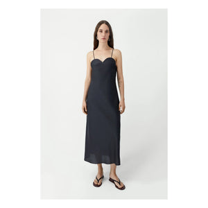 Cordera - Vestido cuello corazón | Negro