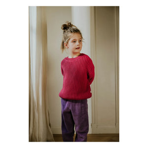 Yuki - Jersey Grueso de Algodón Orgánico | Fucsia