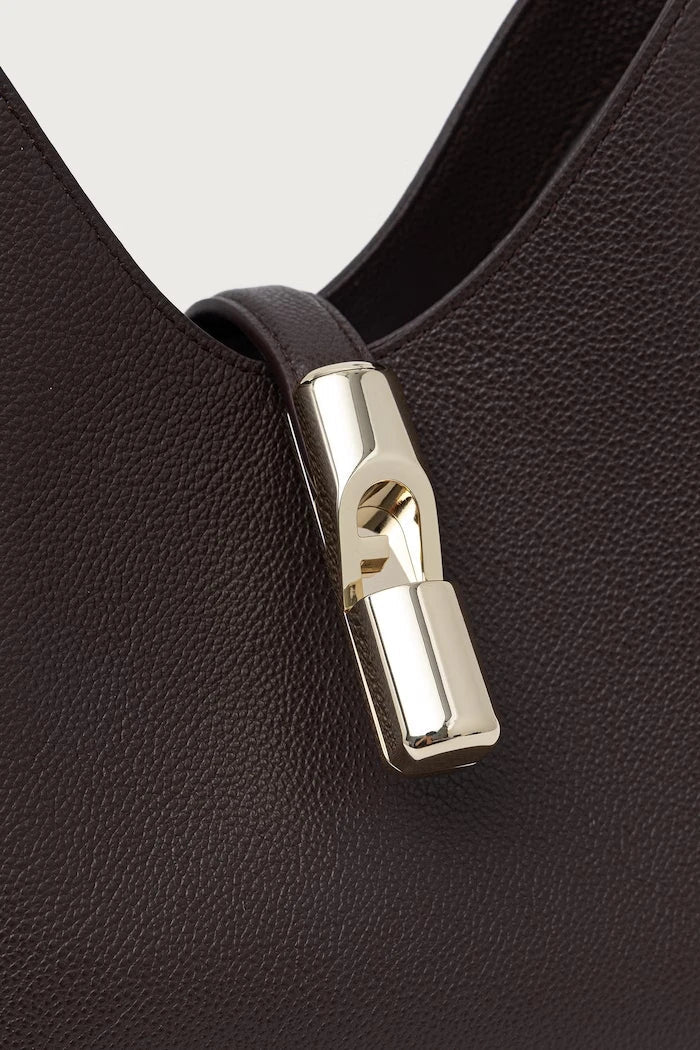 Bolso hobo de piel para mujer Goccia S Hobo