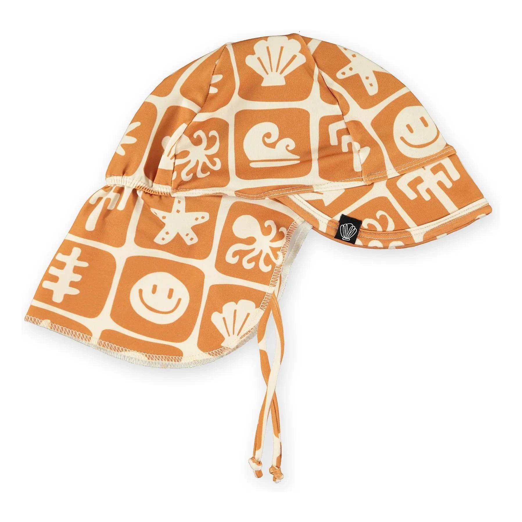 Beach & Bandits - Sombrero con protección UV Smiley de Mar Salada de Fibras Recicladas | Teja
