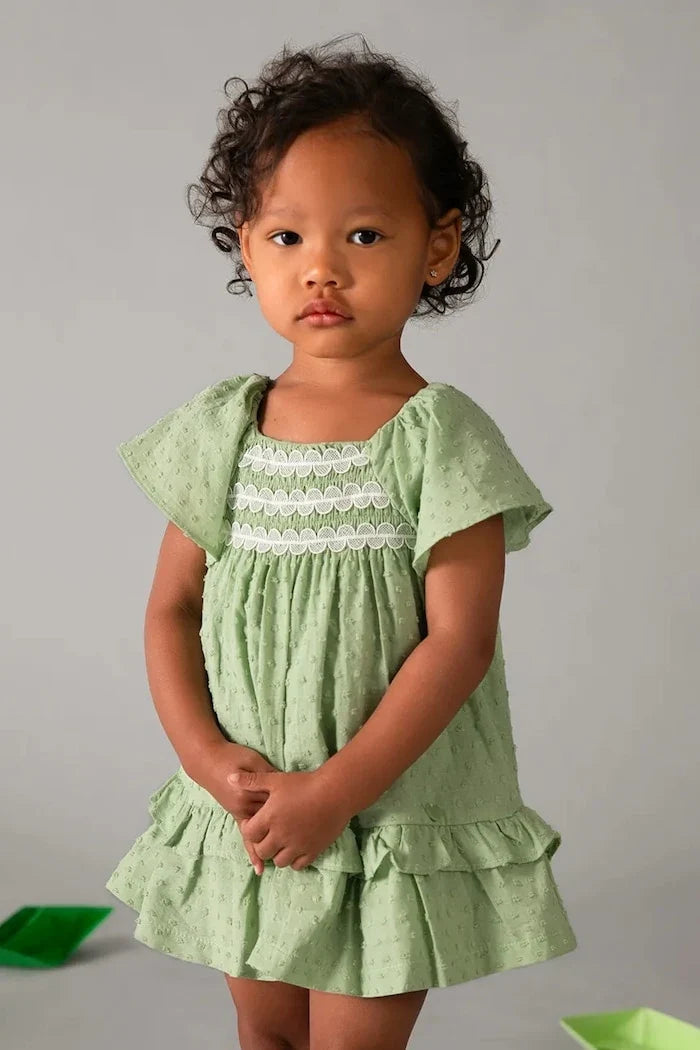 Vestido de algodón para niña Mayoral