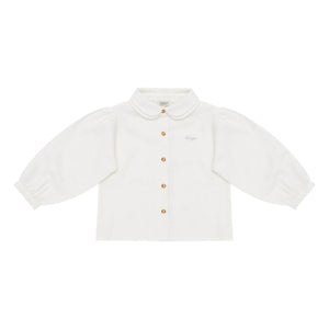 Donsje - Blusa con cuello Claudine Anoeche | Blanco