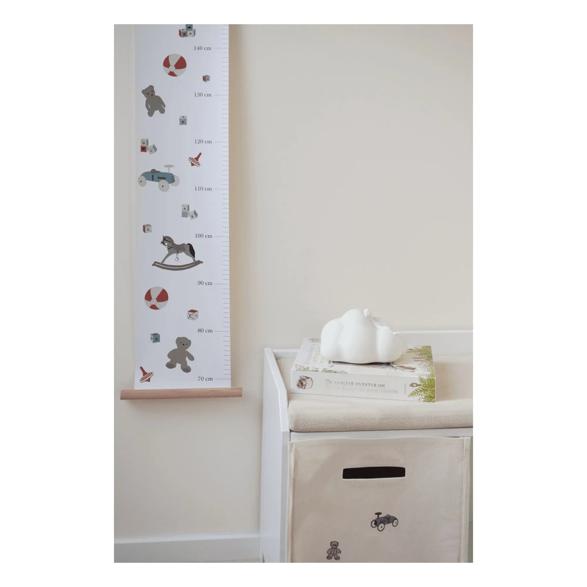 Cam Cam - Cesta de almacenamiento Vintage Toys | Beige