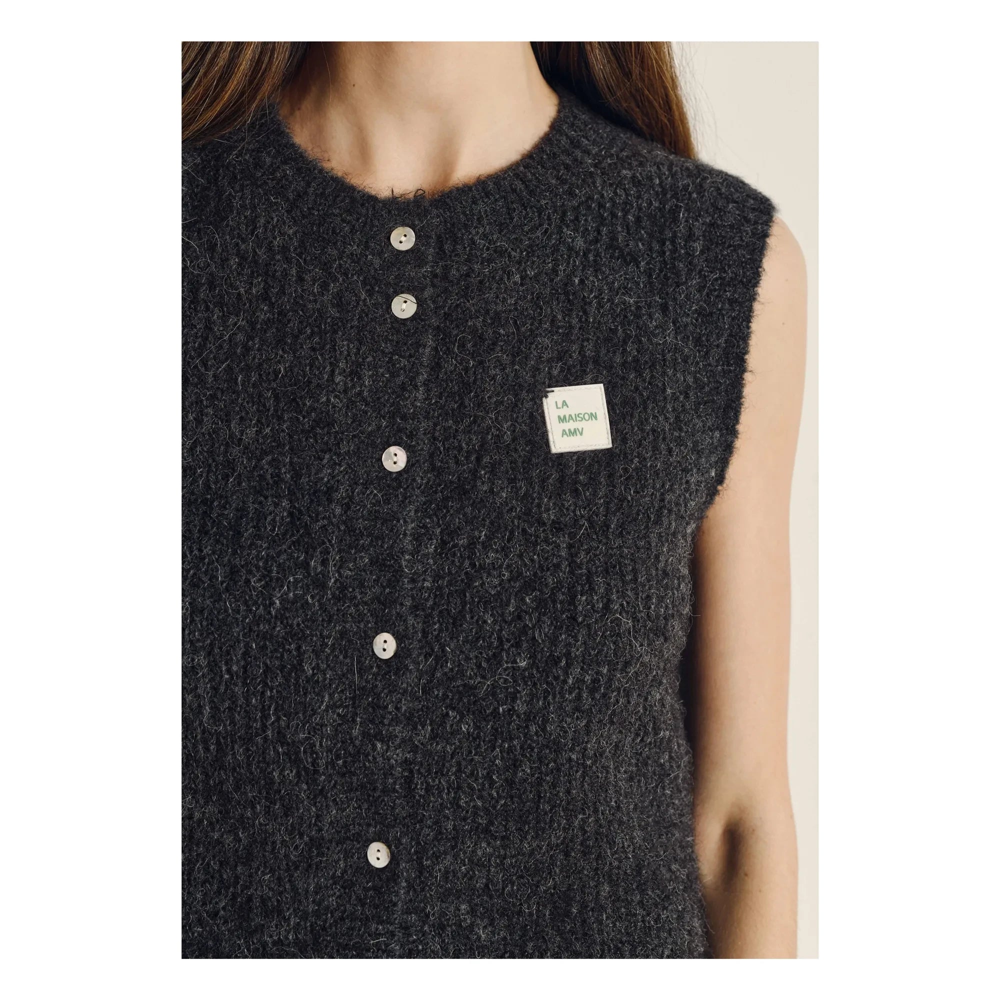 American Vintage - Cárdigan East Laine | Gris carbón