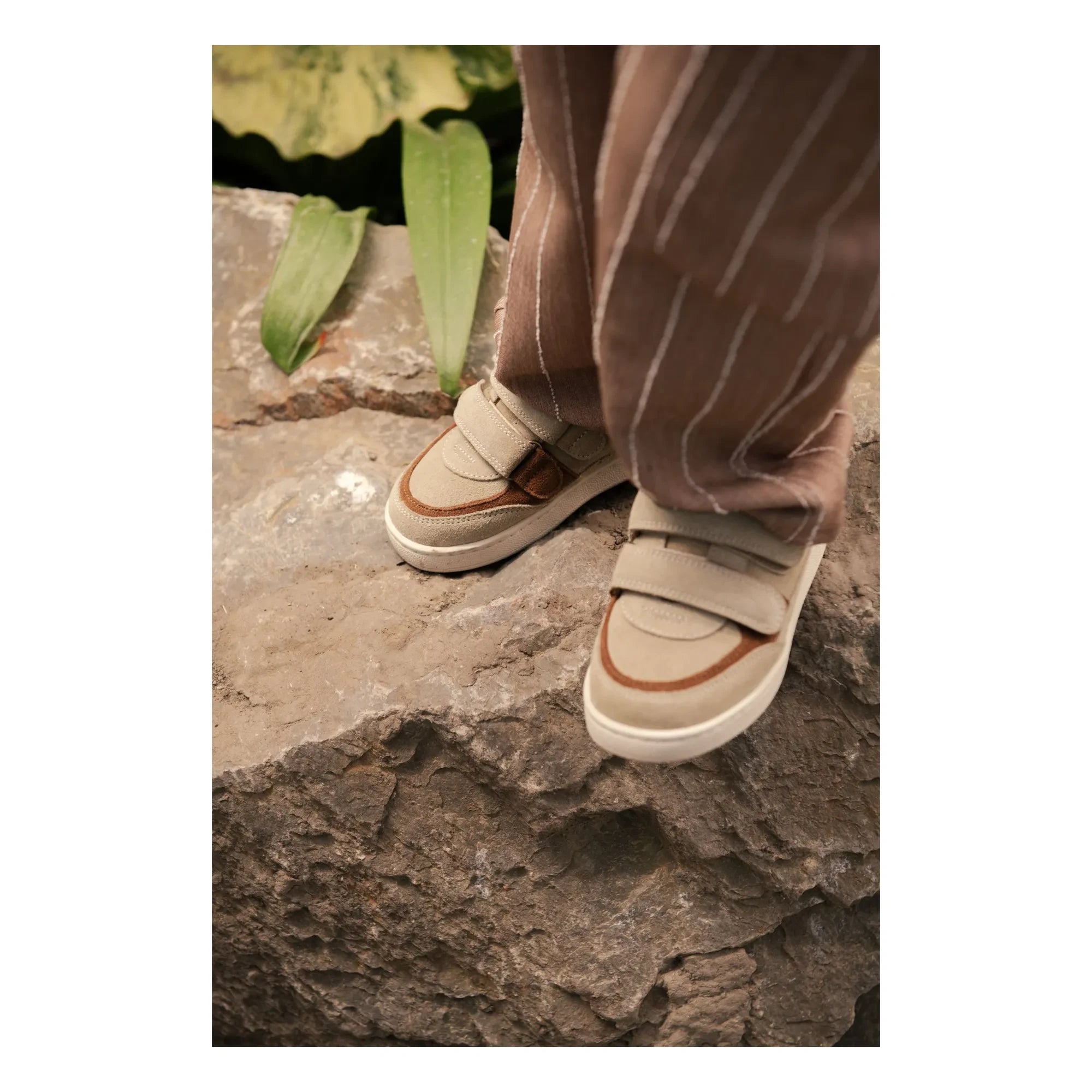 Donsje - Zapatillas de gamuza con arañazos de oso Rinon | Beige