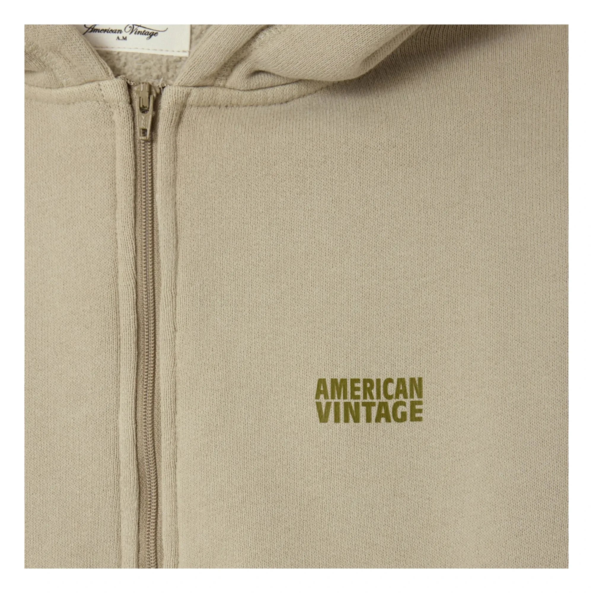 American Vintage - Sudadera con cremallera Izubird | Gris claro