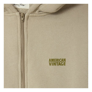 American Vintage - Sudadera con cremallera Izubird | Gris claro