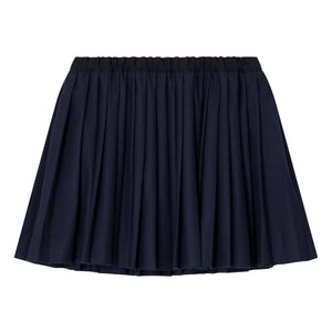 Bonpoint - Falda de franela Jais | Azul marino