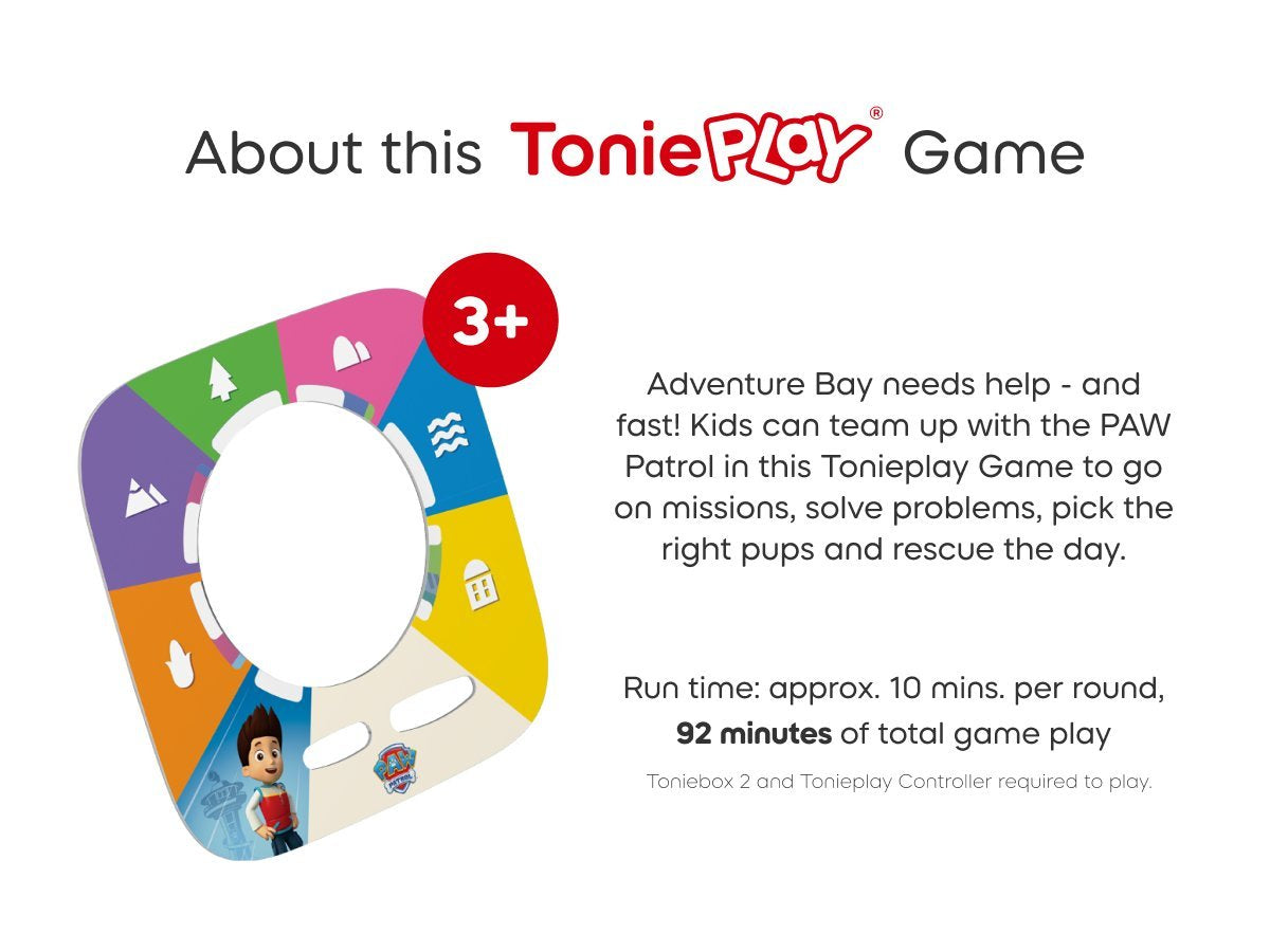 Tonies - Inglés Paw Patrol - Héroes de Rescate de Adventure Bay - Tonieplay