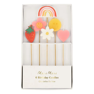 Meri Meri - Velas de cumpleaños Happy Icons - Set de 6