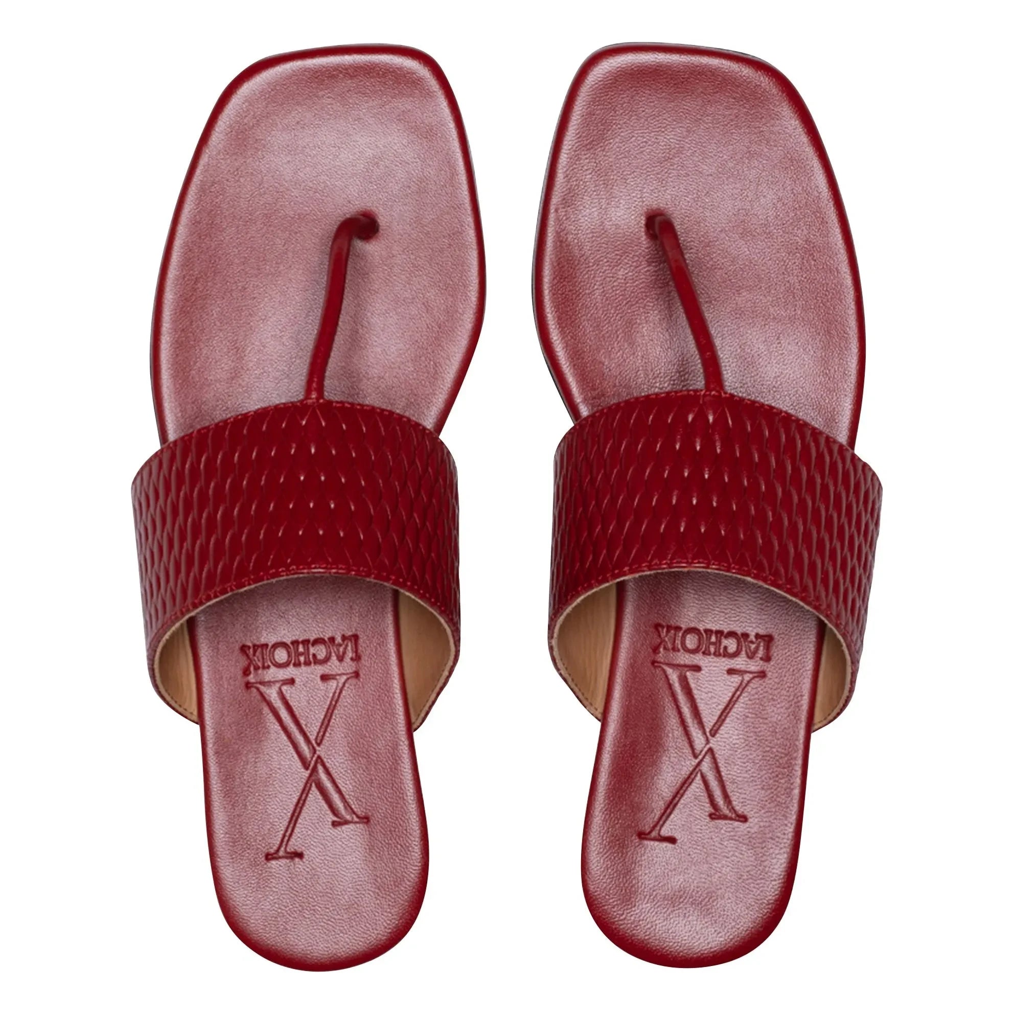 Lachoix - Sandalias de piel Margot | Rojo
