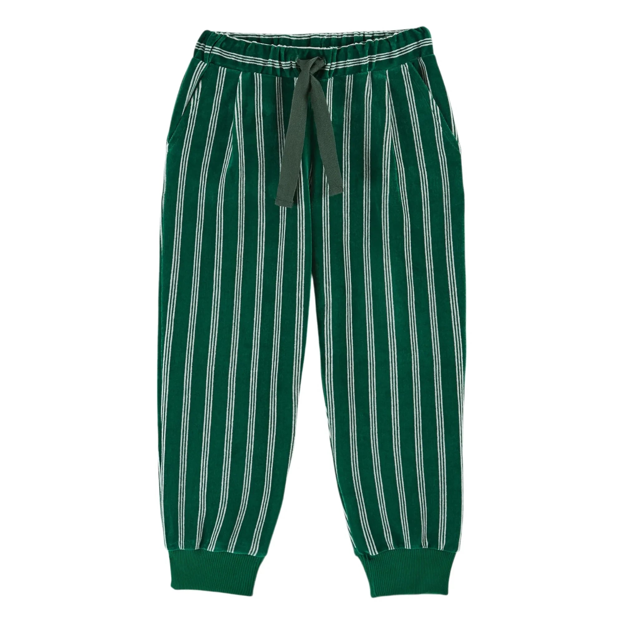 Emile et Ida - Jogger de Pana a Rayas | Verde