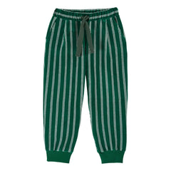 Emile et Ida - Jogger de Pana a Rayas | Verde