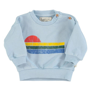Piupiuchick - Sudadera de algodón orgánico Eighties | Azul claro