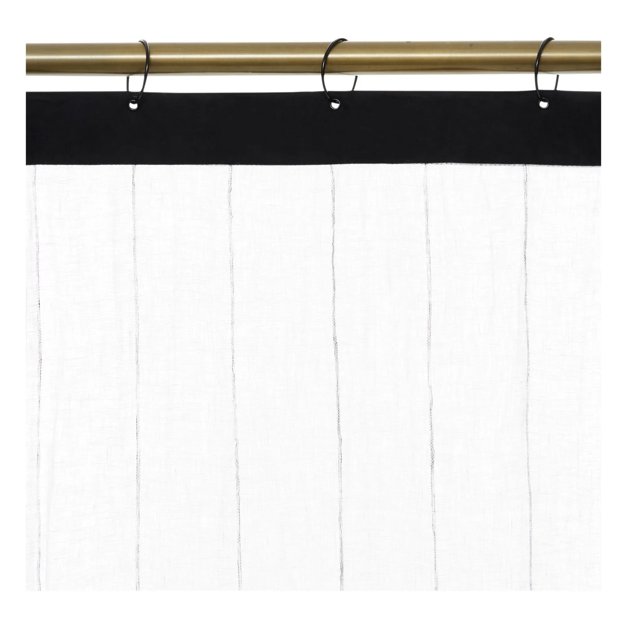 Haomy - Cortinas de lino Calvi | Blanco