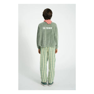 Piupiuchick - Sudadera de toalla de algodón orgánico Best Friend | Verde oscuro