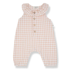 1+ in the family - Egina Vichy Seersucker mono | Beige rosa